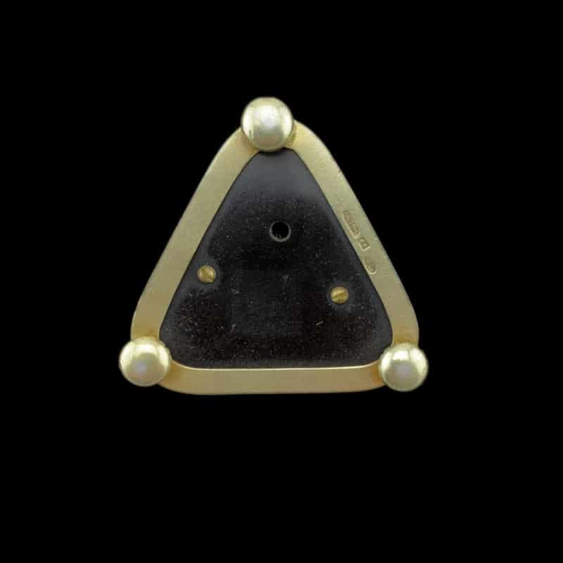 A Fabergé silver-gilt mounted guilloché enamel bell push, workmaster Johan Viktor Aarne - Image 4