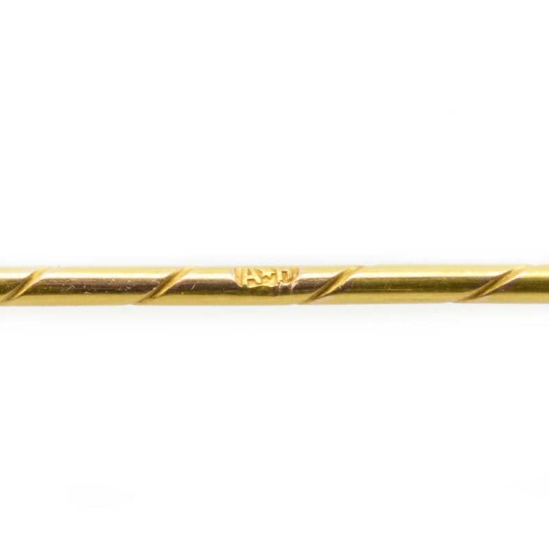 A Fabergé diamond- & sapphire-set gold Imperial presentation tie or stick pin - Image 6