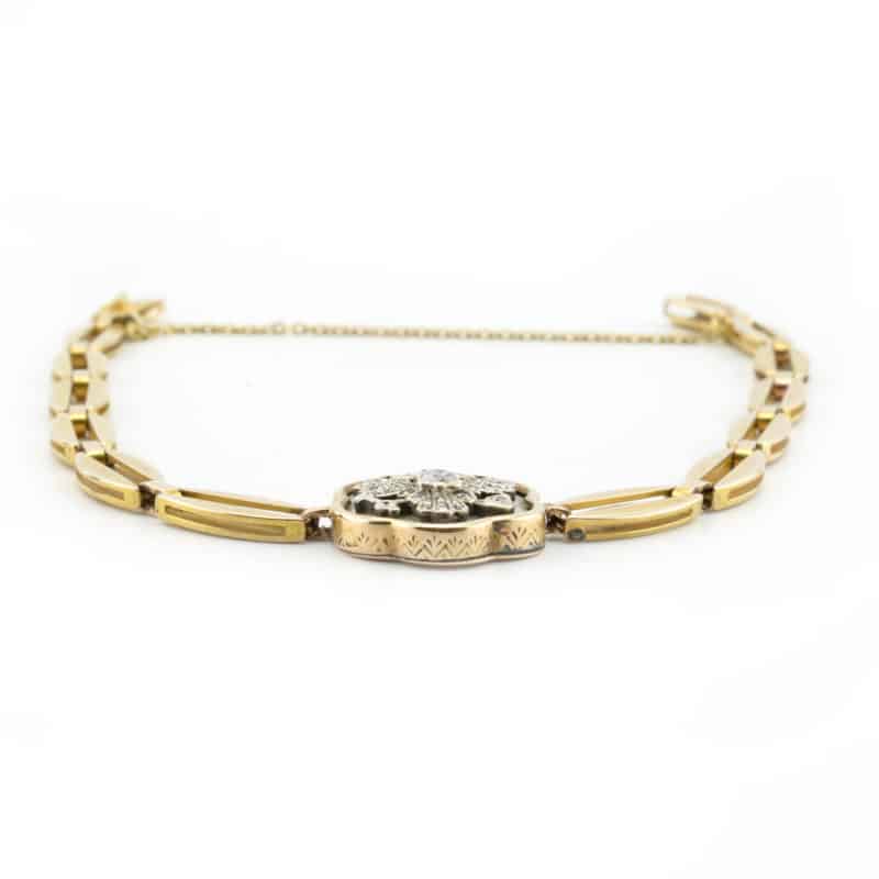 A rare Russian Imperial presentation gold, diamond, & guilloché enamel bracelet - Image 5