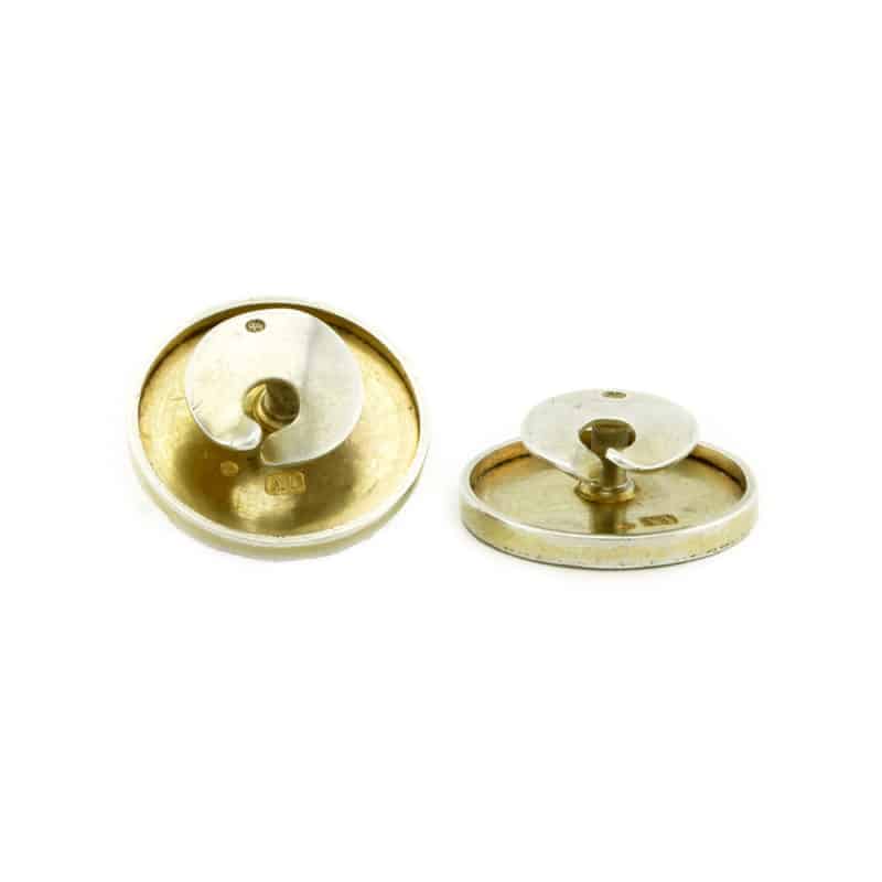 A pair of antique Russian gilded silver & cloisonné enamel cufflinks - Image 2
