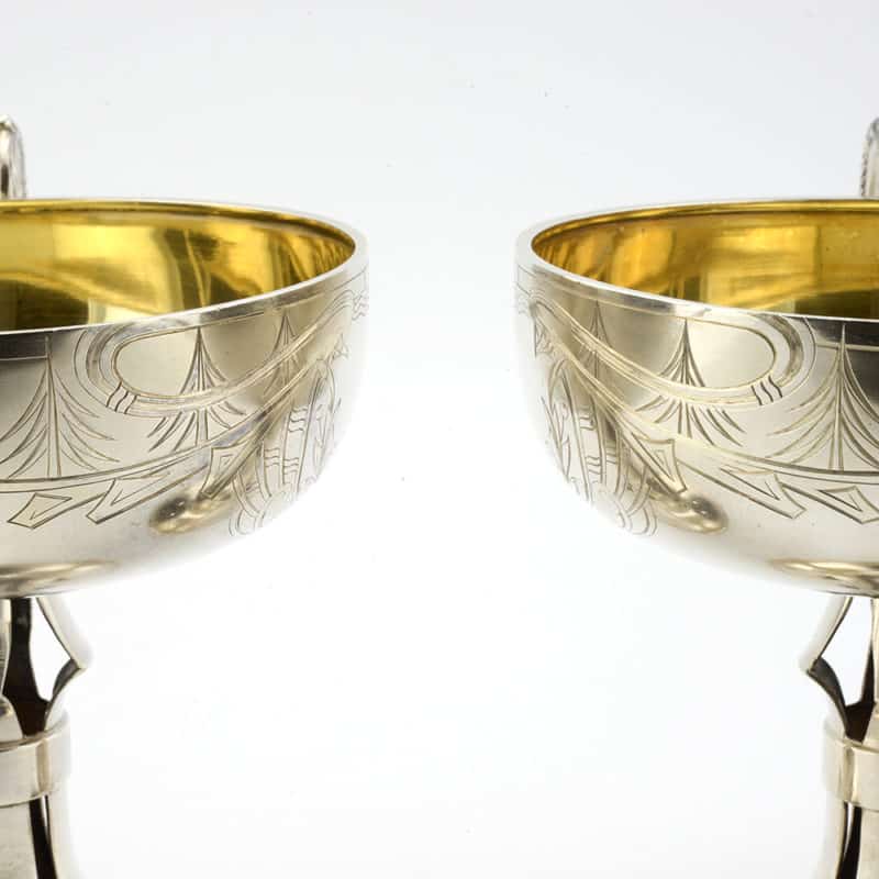 A Pair of Russian Silver Two Handled Cups, Adrian Ivanov - Image 4