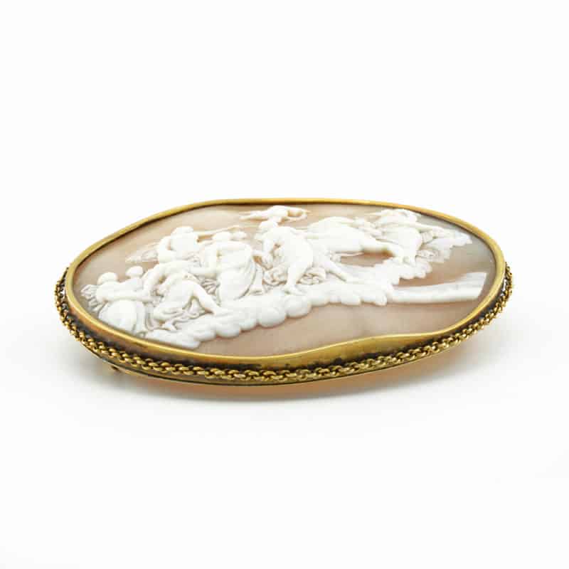 A finely carved mid-19th century cameo after Guido Reni’s Aurora - Image 5