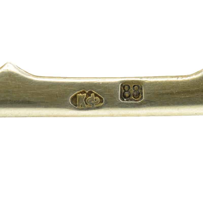 Faberge Gold, Silver and Enamel Belt Buckle - Image 5
