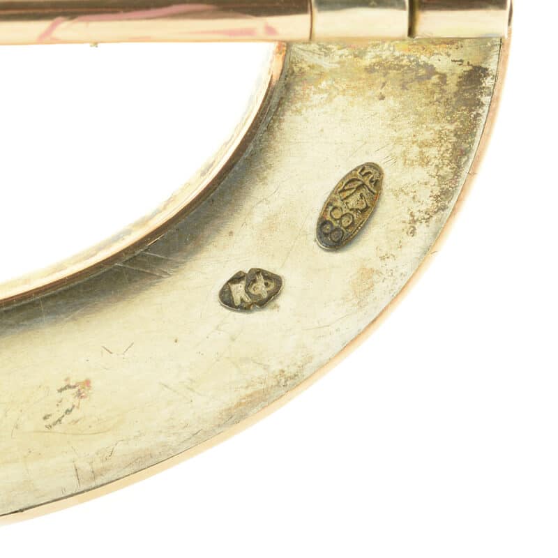 Faberge Gold, Silver and Enamel Belt Buckle - Image 6