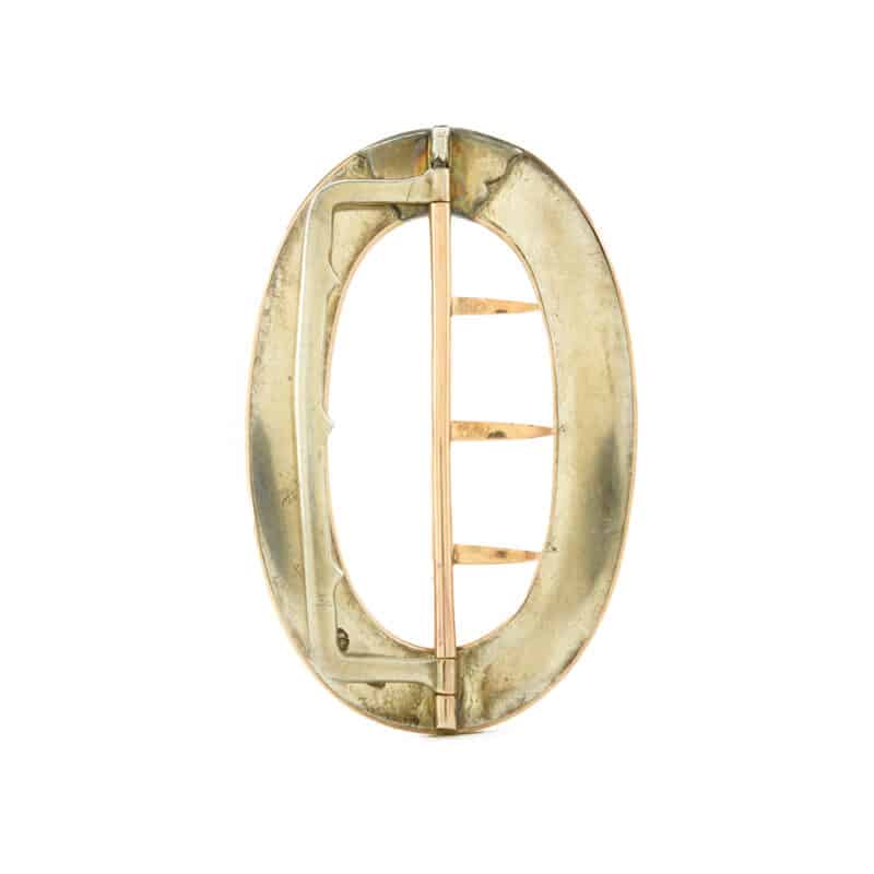 Faberge Gold, Silver and Enamel Belt Buckle - Image 2