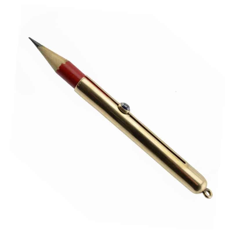 An antique Fabergé sapphire & gold propelling pencil