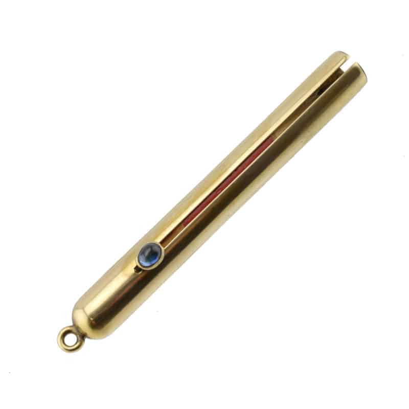 An antique Fabergé sapphire & gold propelling pencil - Image 3
