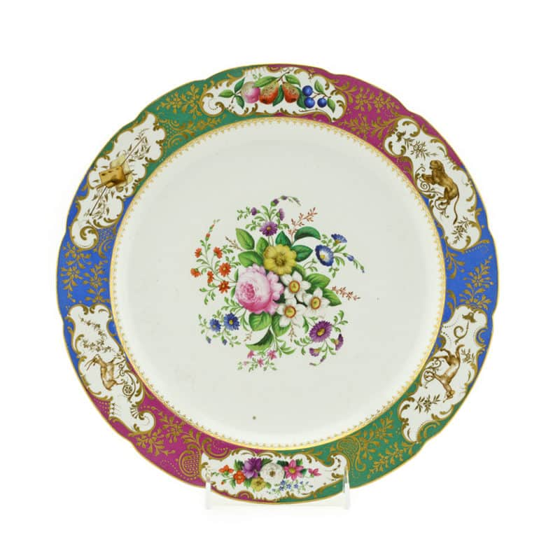 Russian Porcelain Charger from the Service of Grand Duke Mikhail Pavlovich