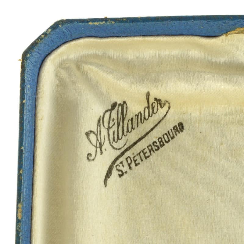 A Russian jeweled gilded silver & guilloché enamel Imperial presentation cigarette case, the Third Artel - Image 12