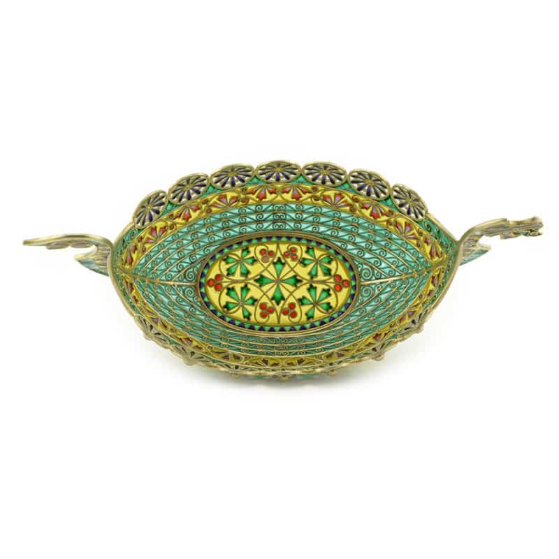 A Norwegian Plique-a-jour Enamel Viking Boat, David Andersen - Image 4