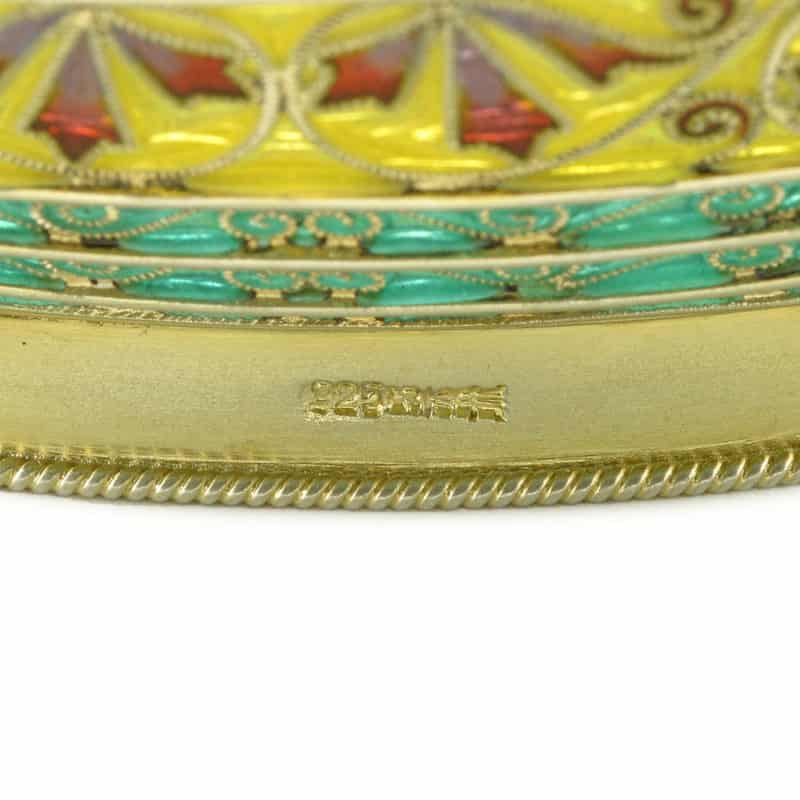 A Norwegian Plique-a-jour Enamel Viking Boat, David Andersen - Image 5