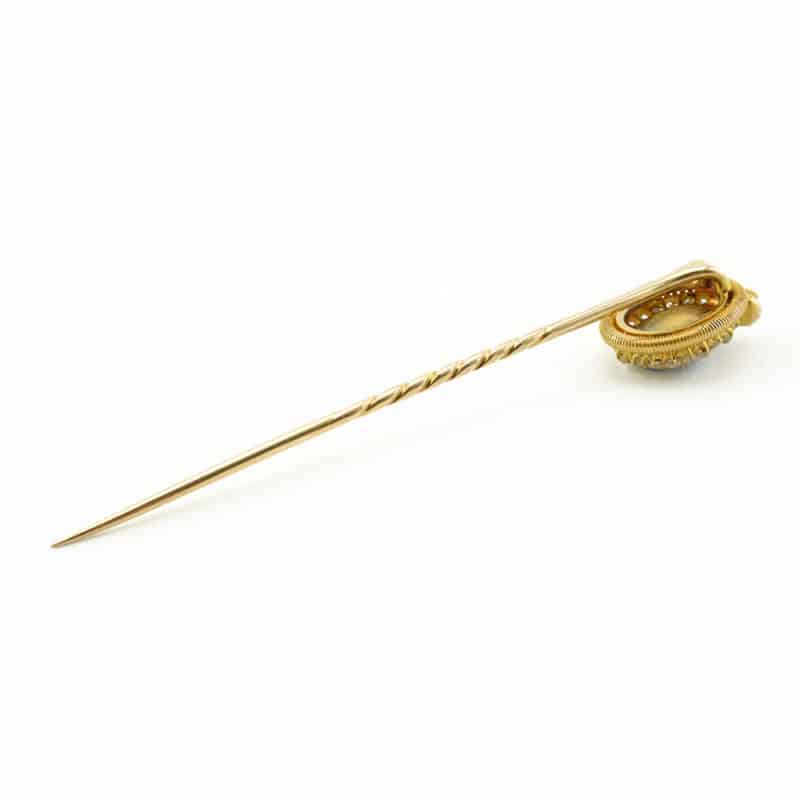 Grand Duchess Elizabeth Feodorovna: A very rare Fabergé diamond-set gold & enamel Imperial presentation stick pin - Image 5
