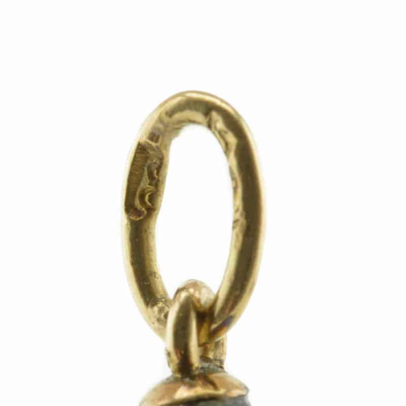 A Fabergé jeweled gold & guilloché enamel pendant egg - Image 3
