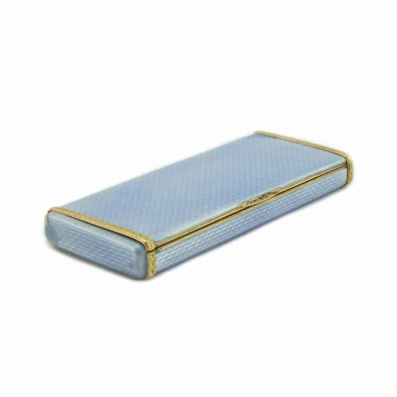 A Faberge Gold and Enamel Cigarette Case, August Hollming - Image 2
