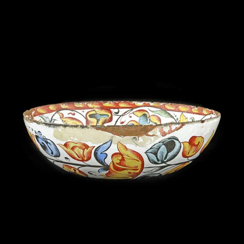 A Russian Enamel Copper Bowl, Solvychegodsk, late 17th Century - Image 3