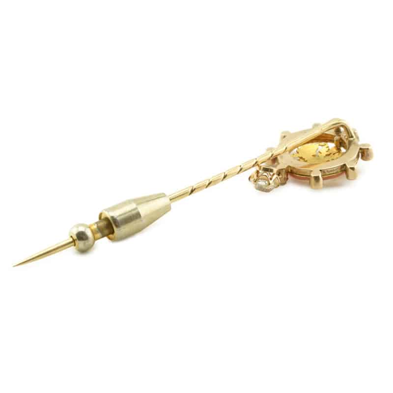 A Fabergé gold, diamonds and enamel Imperial presentation stick pin - Image 4