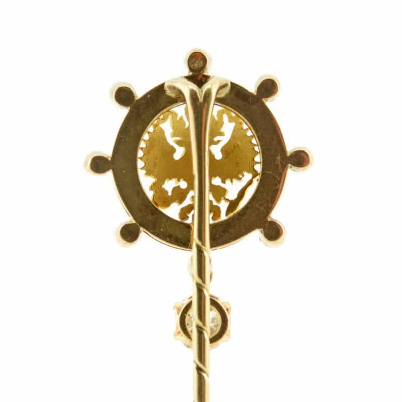 A Fabergé gold, diamonds and enamel Imperial presentation stick pin - Image 5