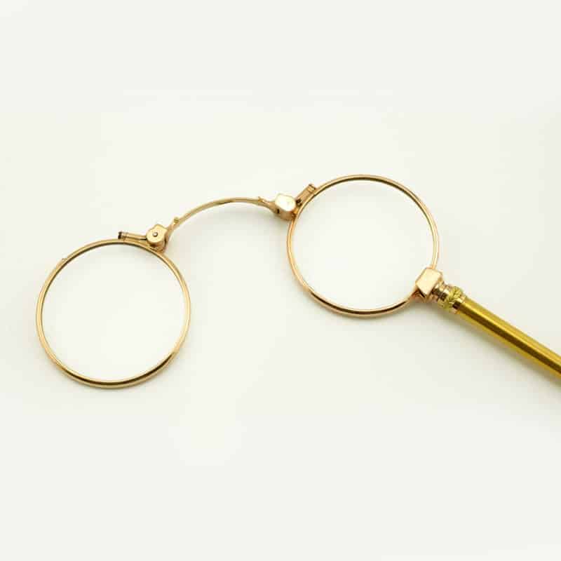 A Russian Two Color Gold Lorgnette in Fitted Box - Image 4