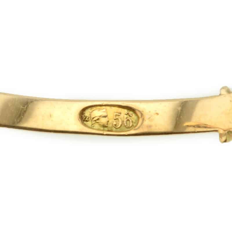 A Russian Two Color Gold Lorgnette in Fitted Box - Image 5