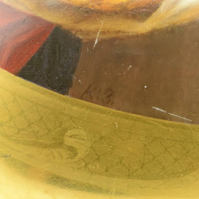 Russian Porcelain Easter Egg with Painted Scene - Image 6
