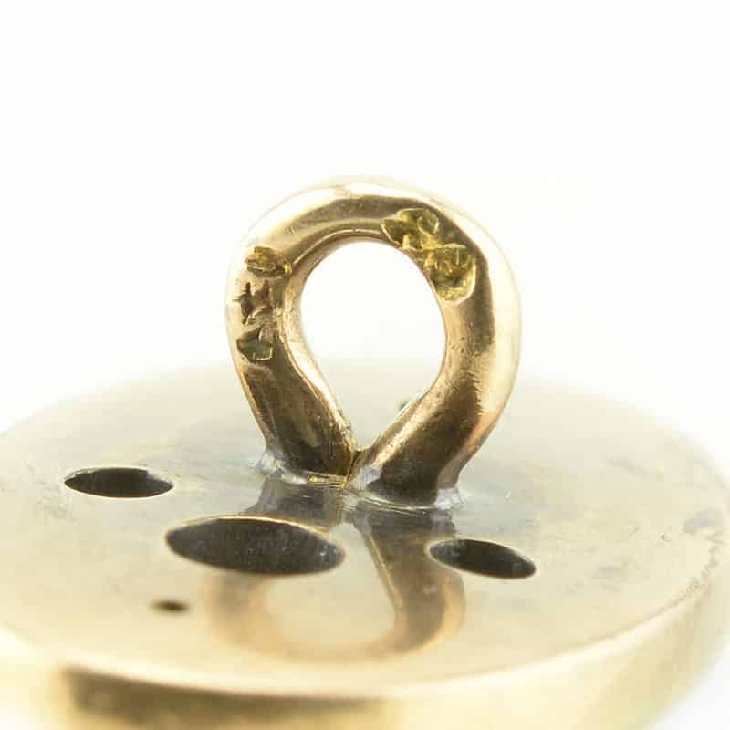 A Pair of Faberge Gold, Enamel and Diamond Cufflinks, Eduard Schram - Image 7