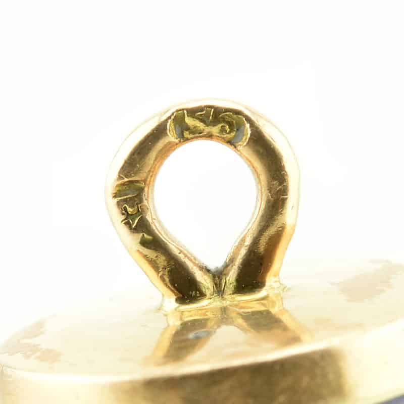 A Pair of Faberge Gold, Enamel and Diamond Cufflinks, Eduard Schram - Image 6