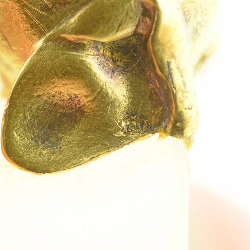 A Faberge Two Color Gold, Ruby and Carved Agate Figural Kovsh, Michael Perchin - Image 11