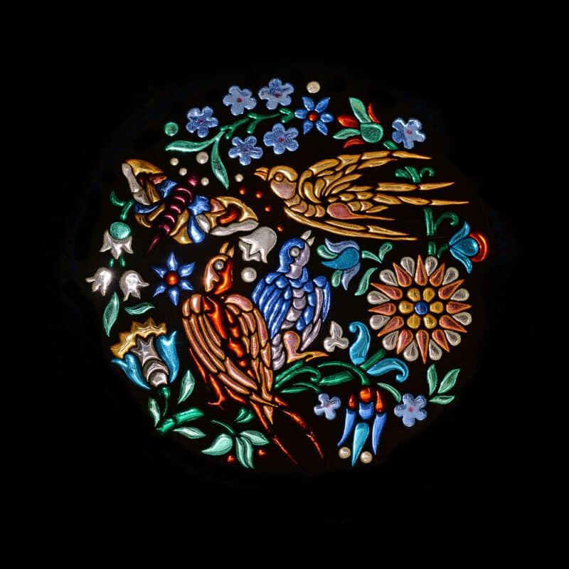 A Russian Silver Gilt, Cloisonne and Plique-a-jour Enamel Box, Ovchinnikov - Image 6
