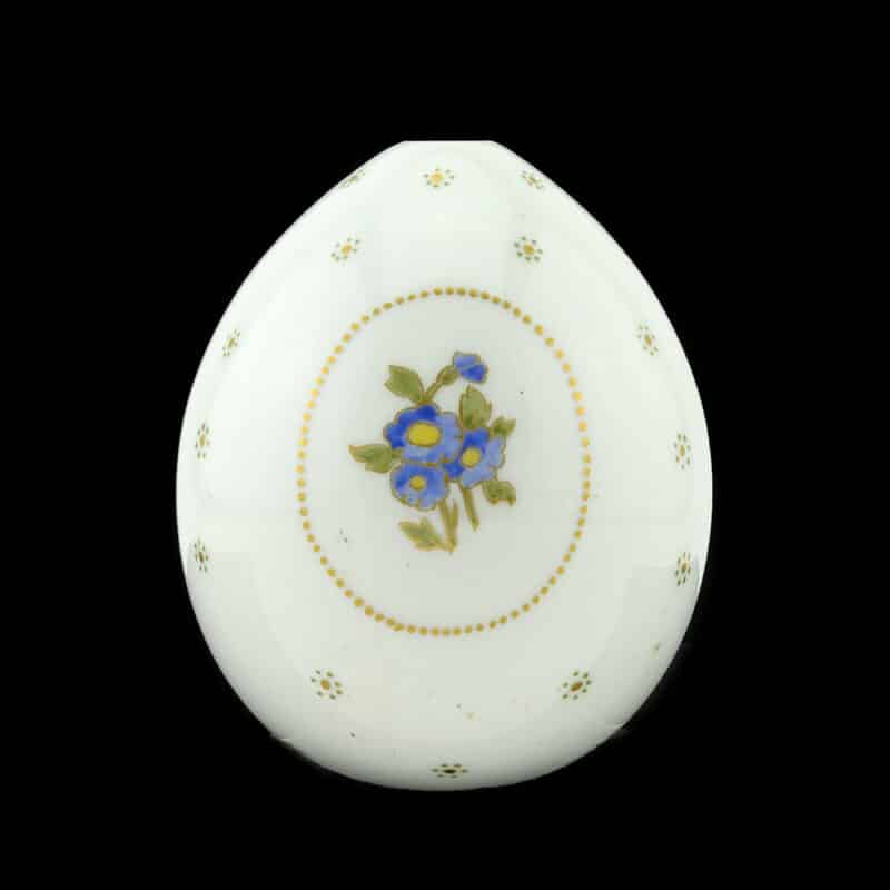 A Russian Imperial Porcelain Factory Floral Easter Egg