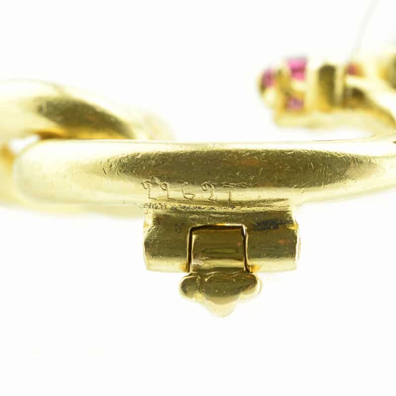 Faberge Gold, Moonstone and Sapphire Brooch - Image 6