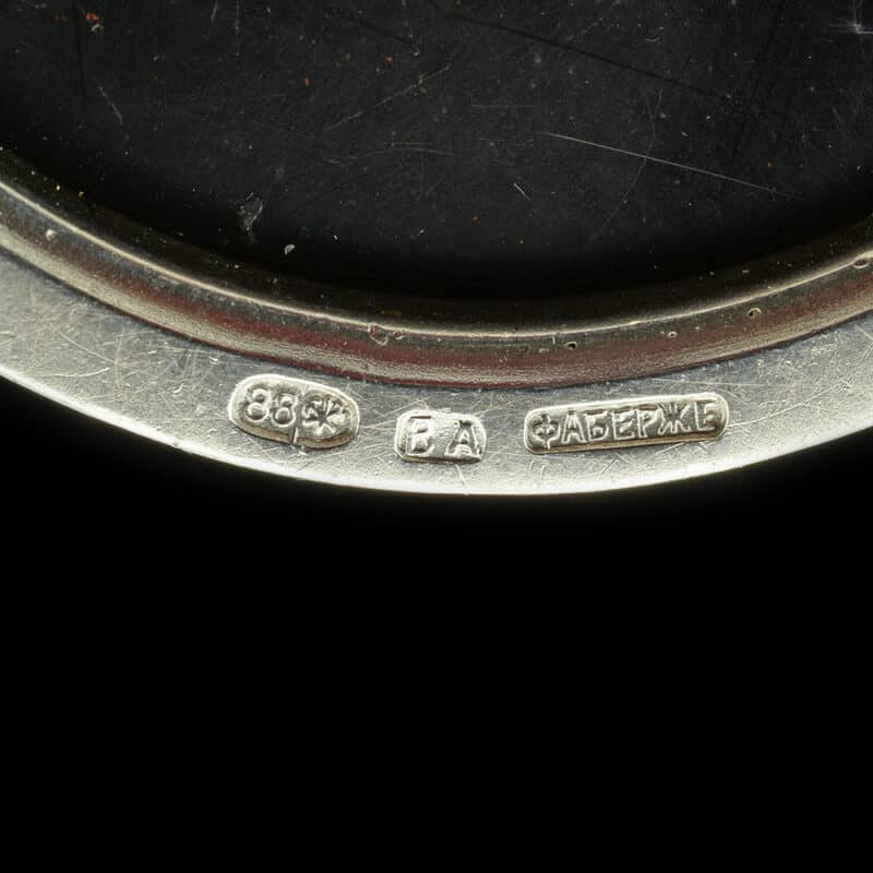 A Faberge Silver and Cabochon Bell Push, Victor Aarne - Image 5