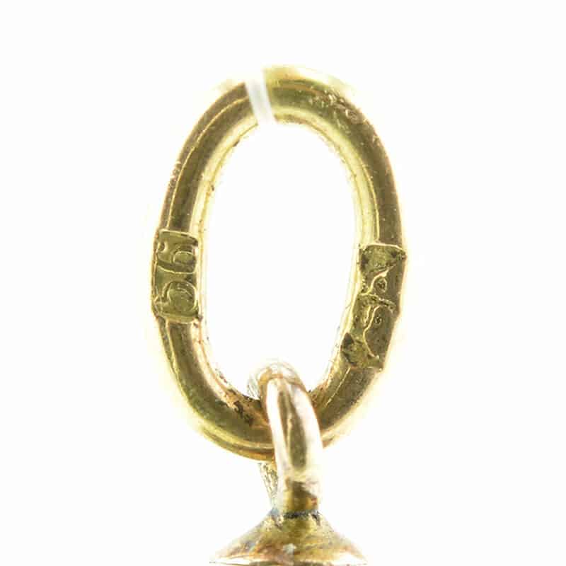 A Faberge Gold and Brown Jasper Miniature Pendant Egg - Image 5