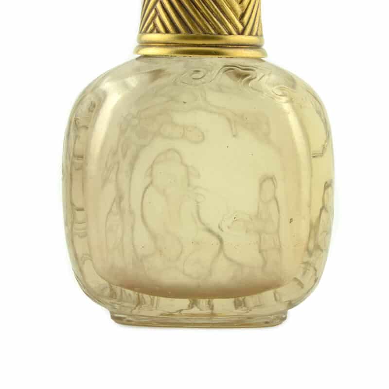 Faberge Gold, Pearl, Jeweled and Carved Smoky Quartz Scent Bottle, Workmaster Eduard Schramm - Image 4