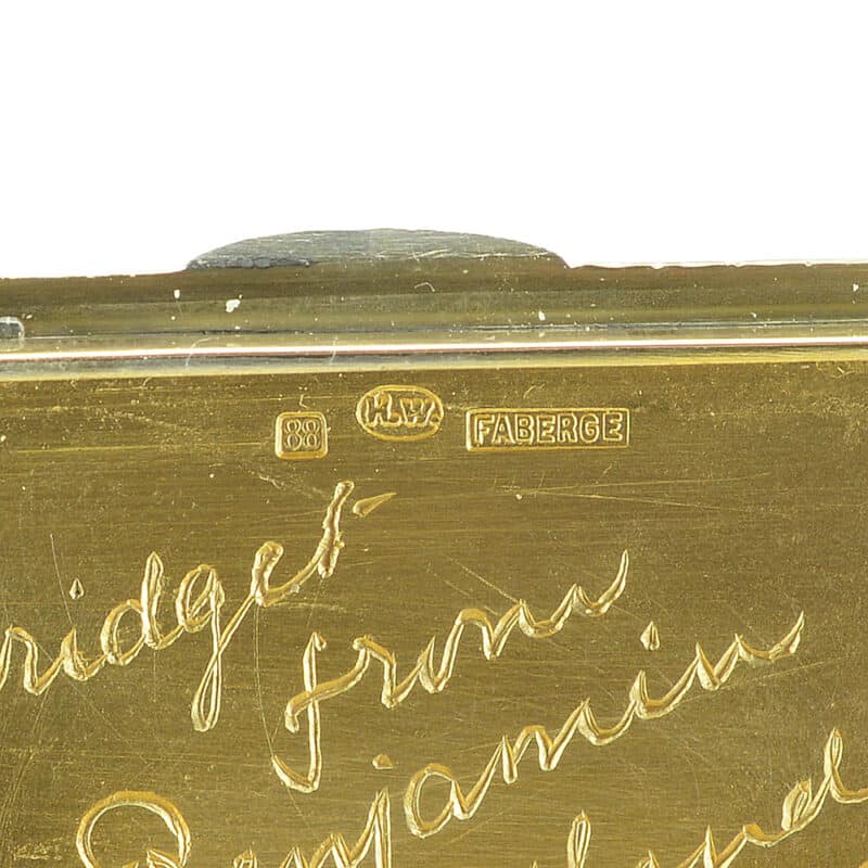 A Faberge Silver, Enamel and Diamond Vesta Case, Henrik Wigstrom - Image 9