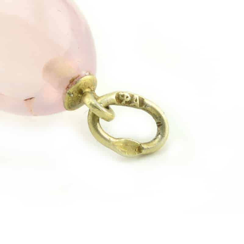A Faberge Silver and Pink Quartz Miniature Pendant Easter Egg - Image 5