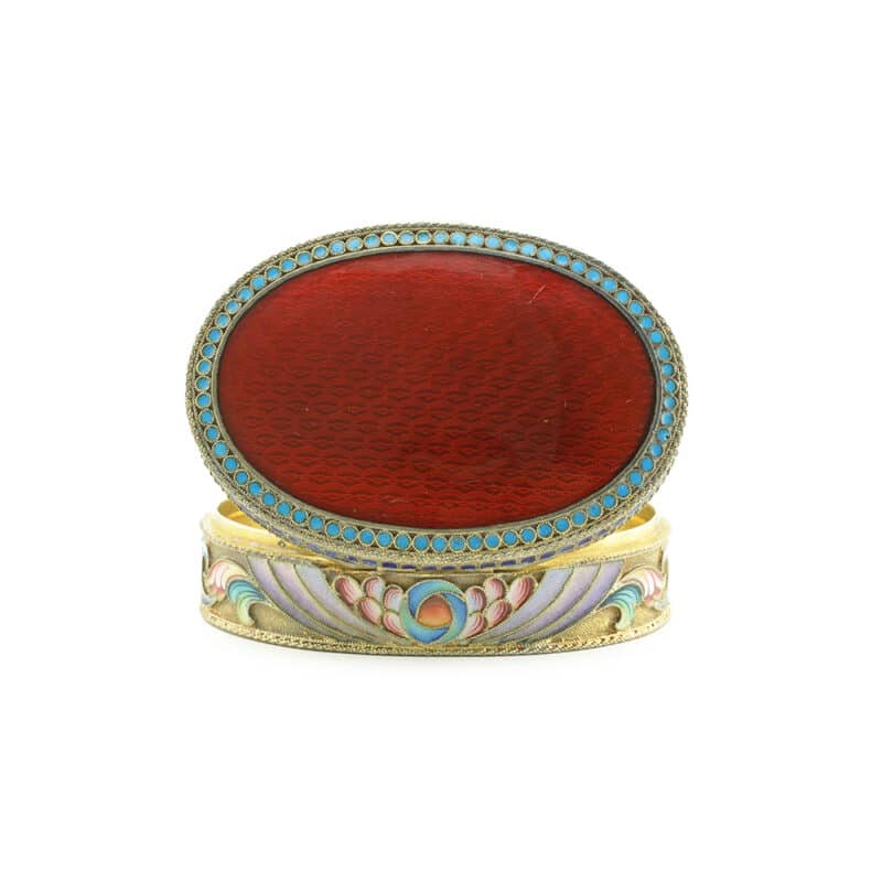 A Russian Silver and Enamel Box, Maria Semenova - Image 5