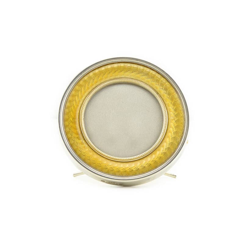 A Beautiful Faberge Silver and Guilloche Enamel Photograph Frame, Workmaster Anders Nevalainen