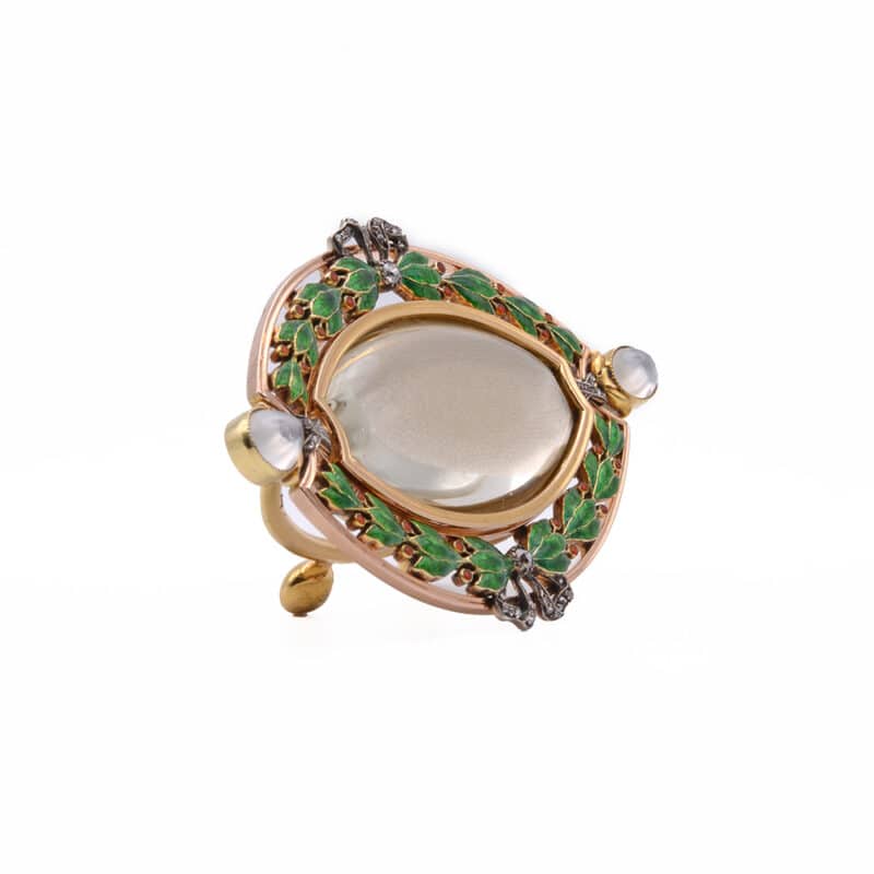 A Faberge Gemset, Gold and Enamel Miniature Photograph Frame - Image 2