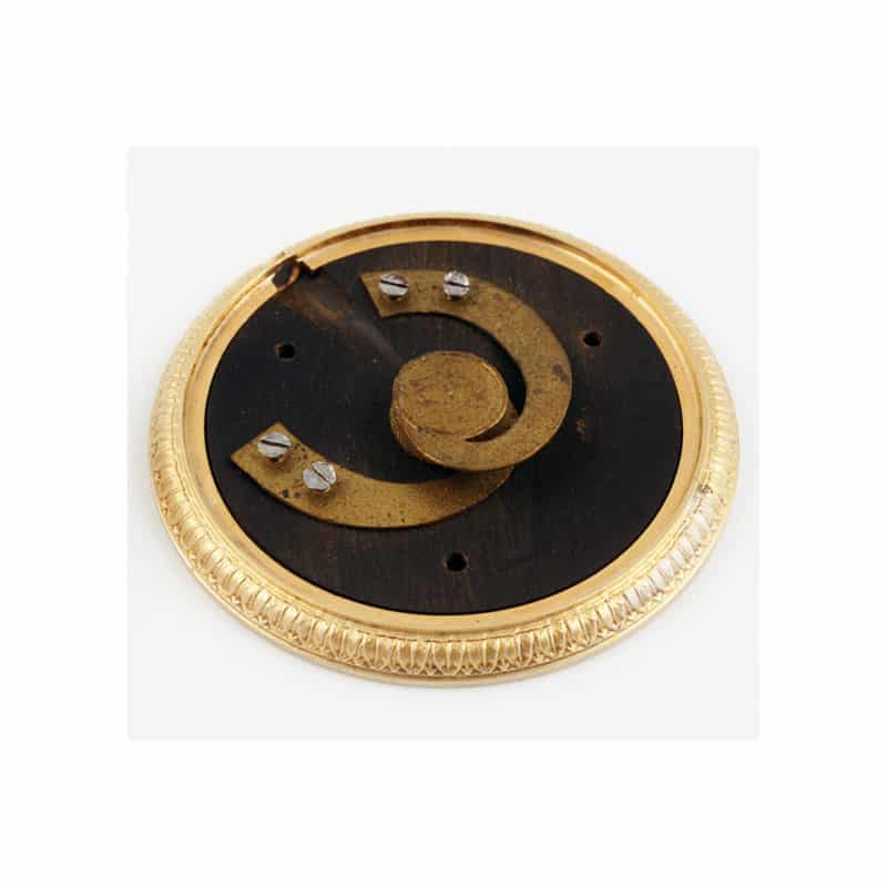 An antique Russian gold-mounted silver gilt & guilloché enamel bell push - Image 3
