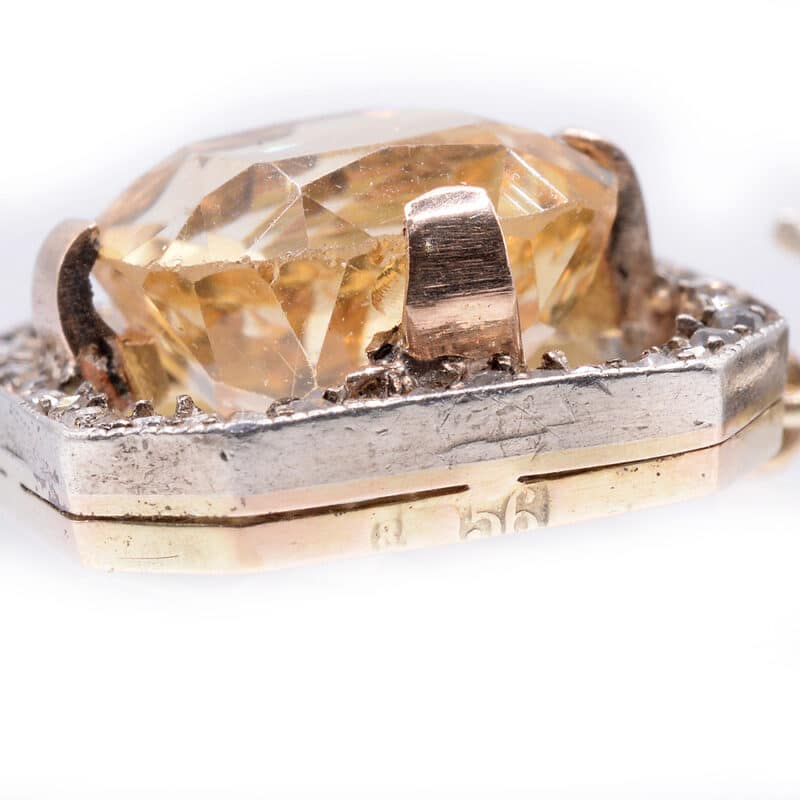 Faberge Silver, Gold, Diamond and Citrine Pendant Necklace, Alfred Thielemann - Image 5