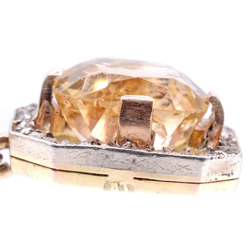 Faberge Silver, Gold, Diamond and Citrine Pendant Necklace, Alfred Thielemann - Image 6