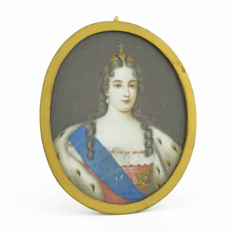 Miniature Portrait of Empress Anna or Elizabeth of Russia