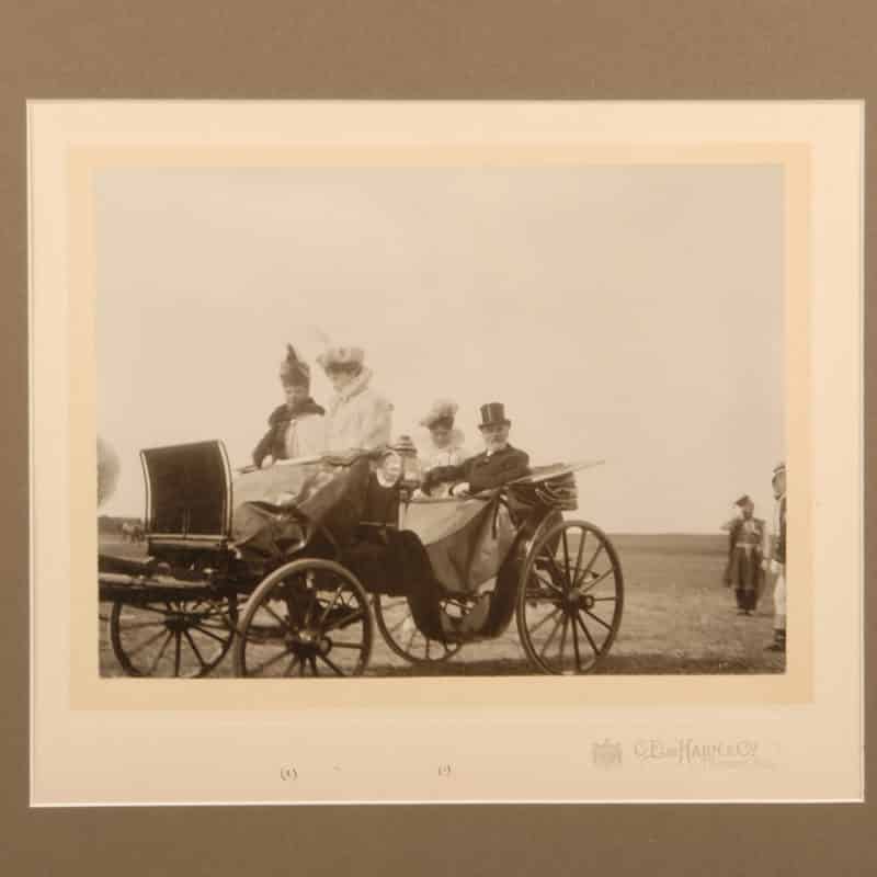 Original Photograph of Maria Feodorovna, Alexandra Feodorovna, & French President Raymond Poincaré - Image 2