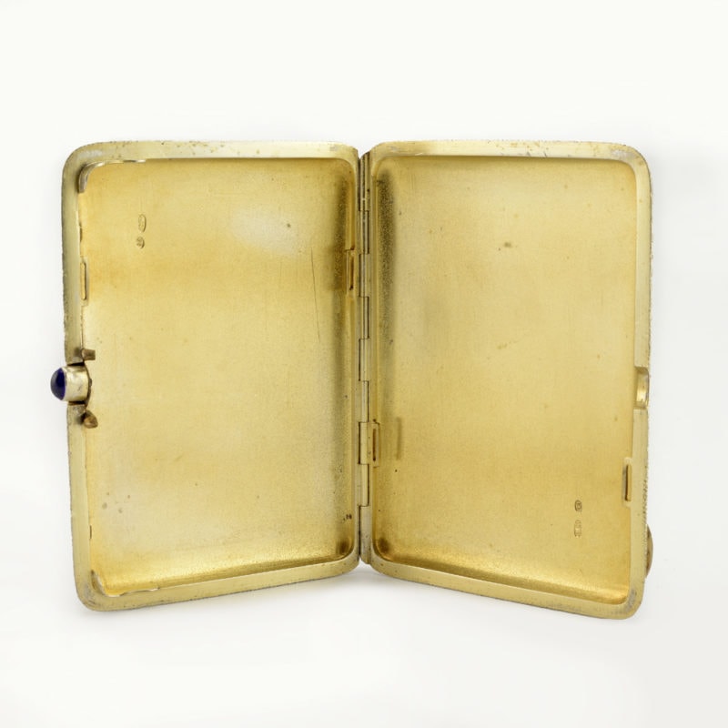 Russian shaded cloisonné enamel cigarette case by Varvara Baladanova - Image 6
