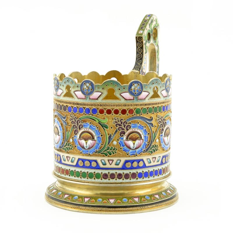 11th Artel Shaded Enamel Tea Glass Holder - Image 2