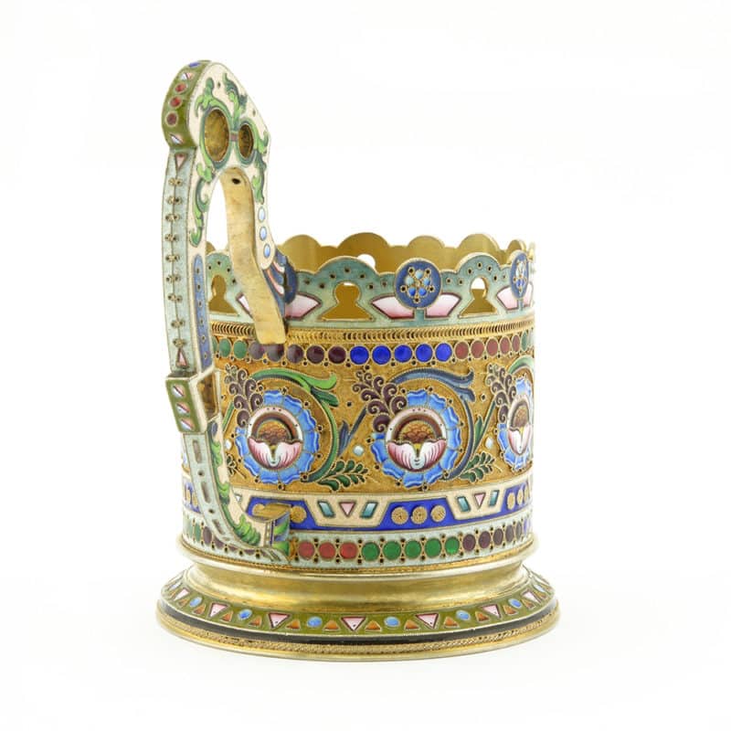 11th Artel Shaded Enamel Tea Glass Holder - Image 3