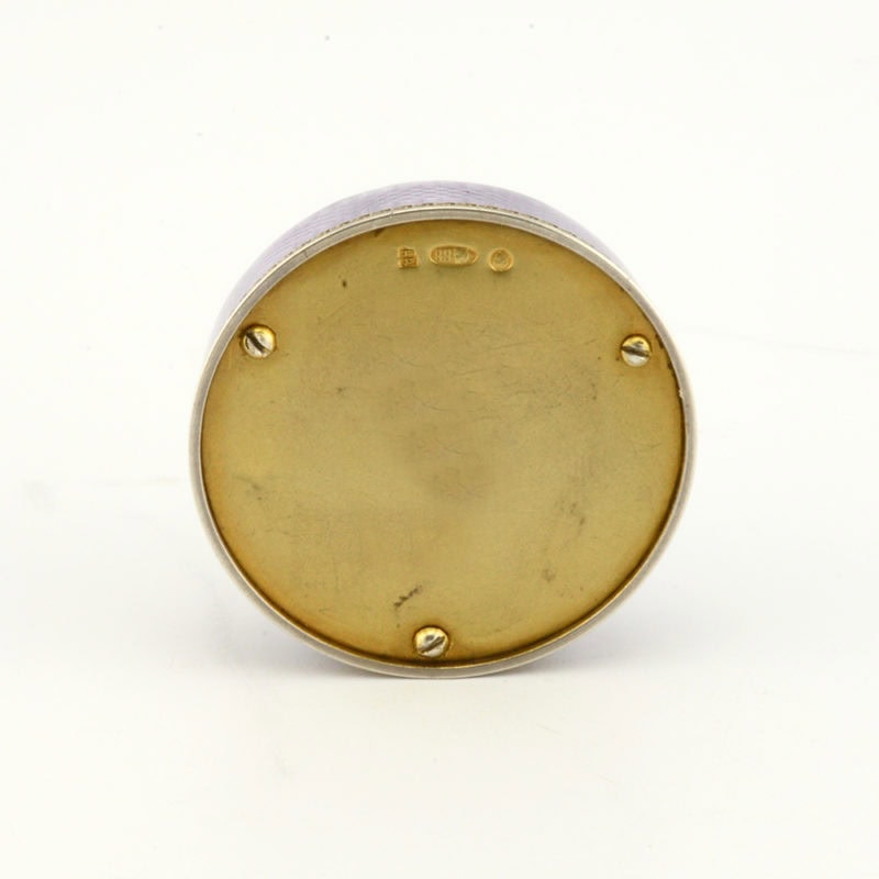 A Fabergé guilloché enamel & carved rhodonite bell push - Image 4