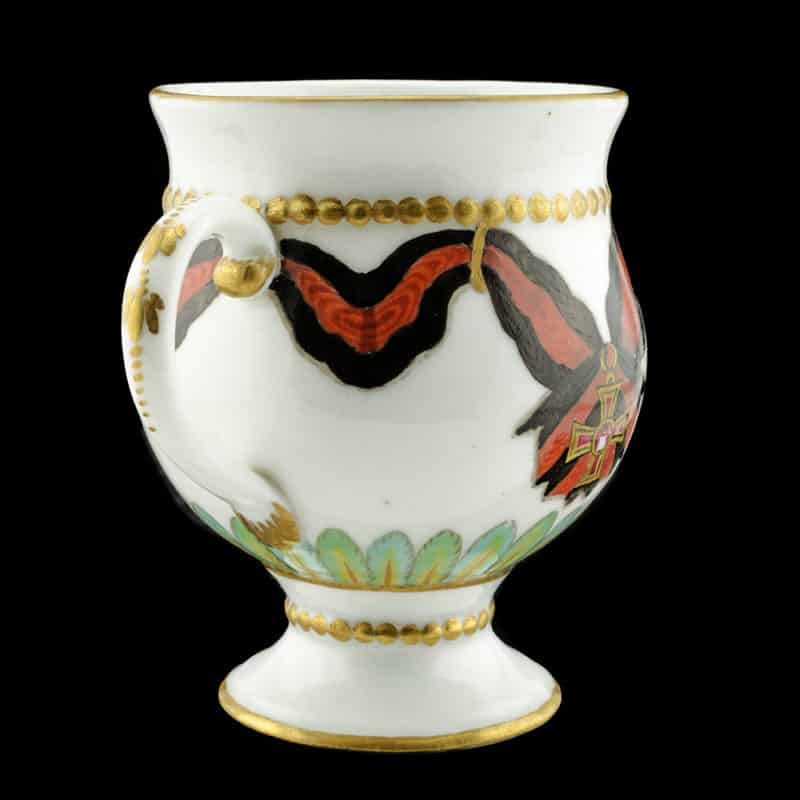 Rare Russian porcelain custard or ice cup for the Order of St. Vladimir, 1783-1785 - Image 2