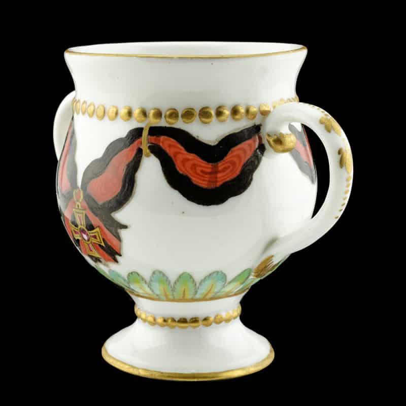 Rare Russian porcelain custard or ice cup for the Order of St. Vladimir, 1783-1785 - Image 4