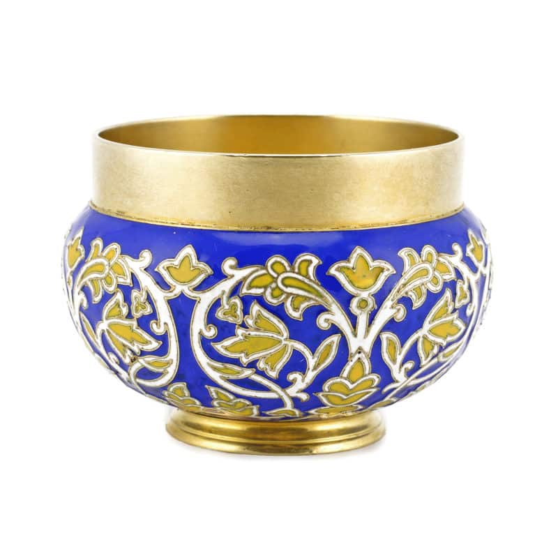 A Faberge Silver and Enamel Bratina (Loving Cup), Michael Perchin - Image 2